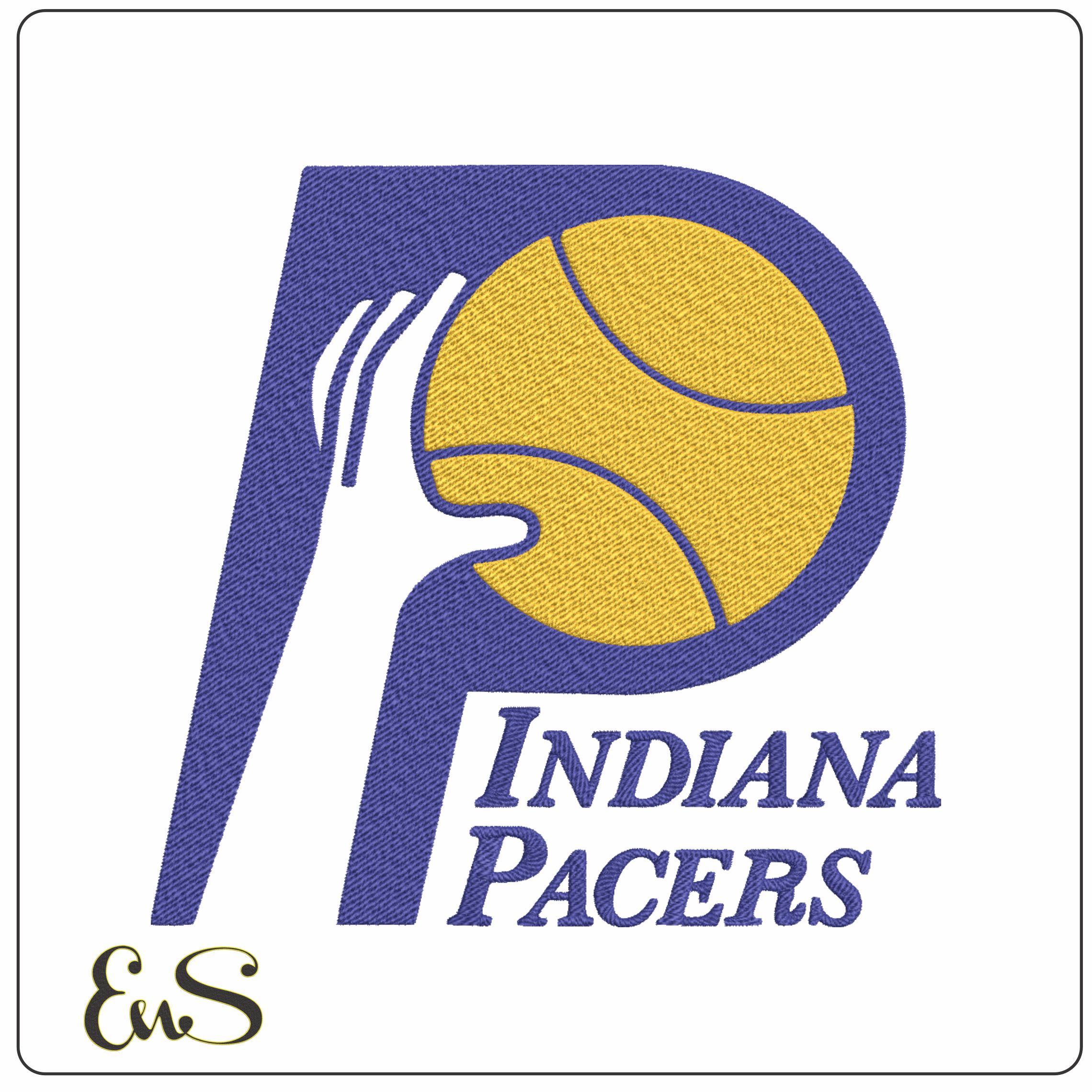 Indiana Pacers 1976 NBA Logo  embroidery design -Gainbridge Fieldhouse Arena- embroidery  machine pattern embroidery file - instant download