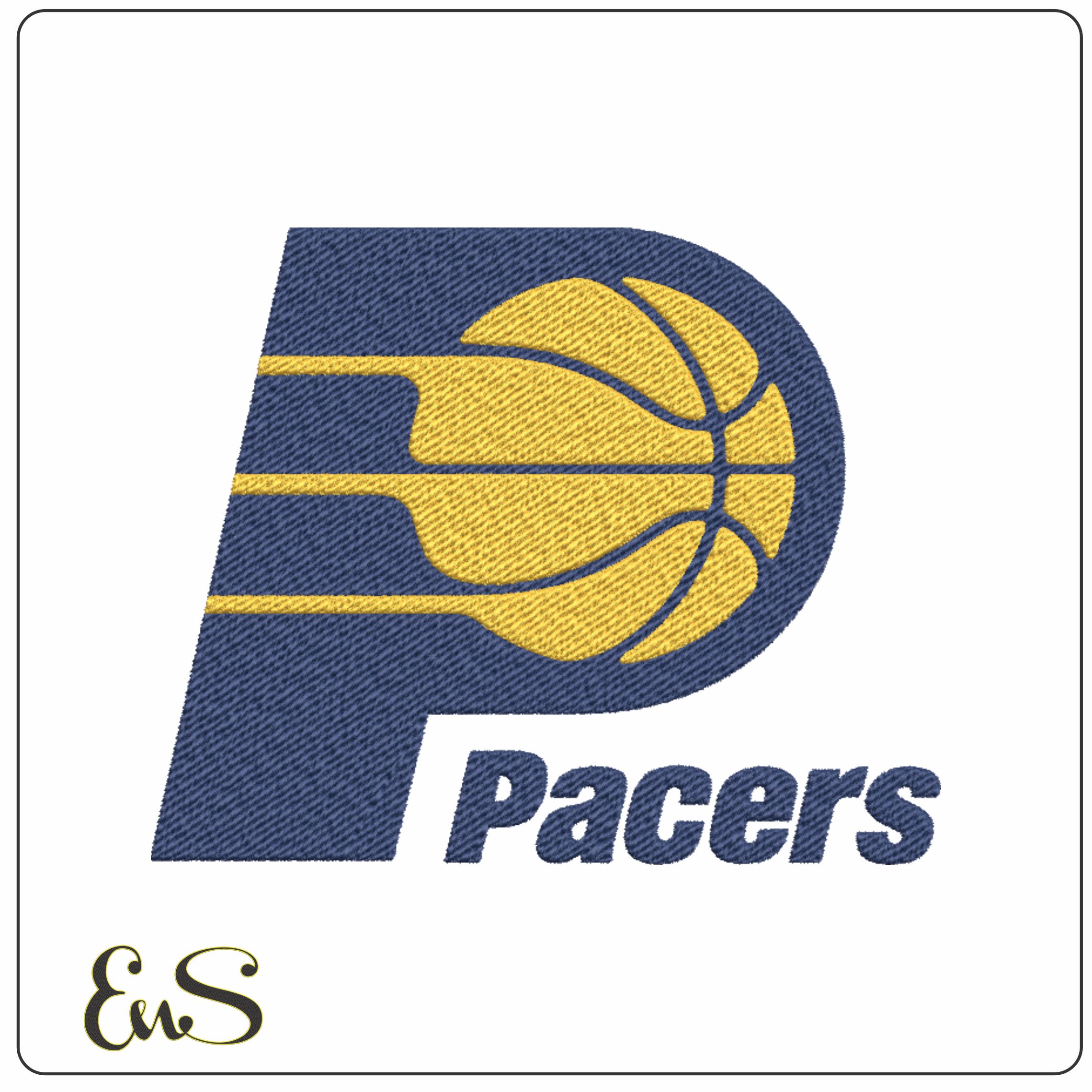 Indiana Pacers 1990 NBA Logo  embroidery design -Gainbridge Fieldhouse Arena- embroidery  machine pattern embroidery file - instant download