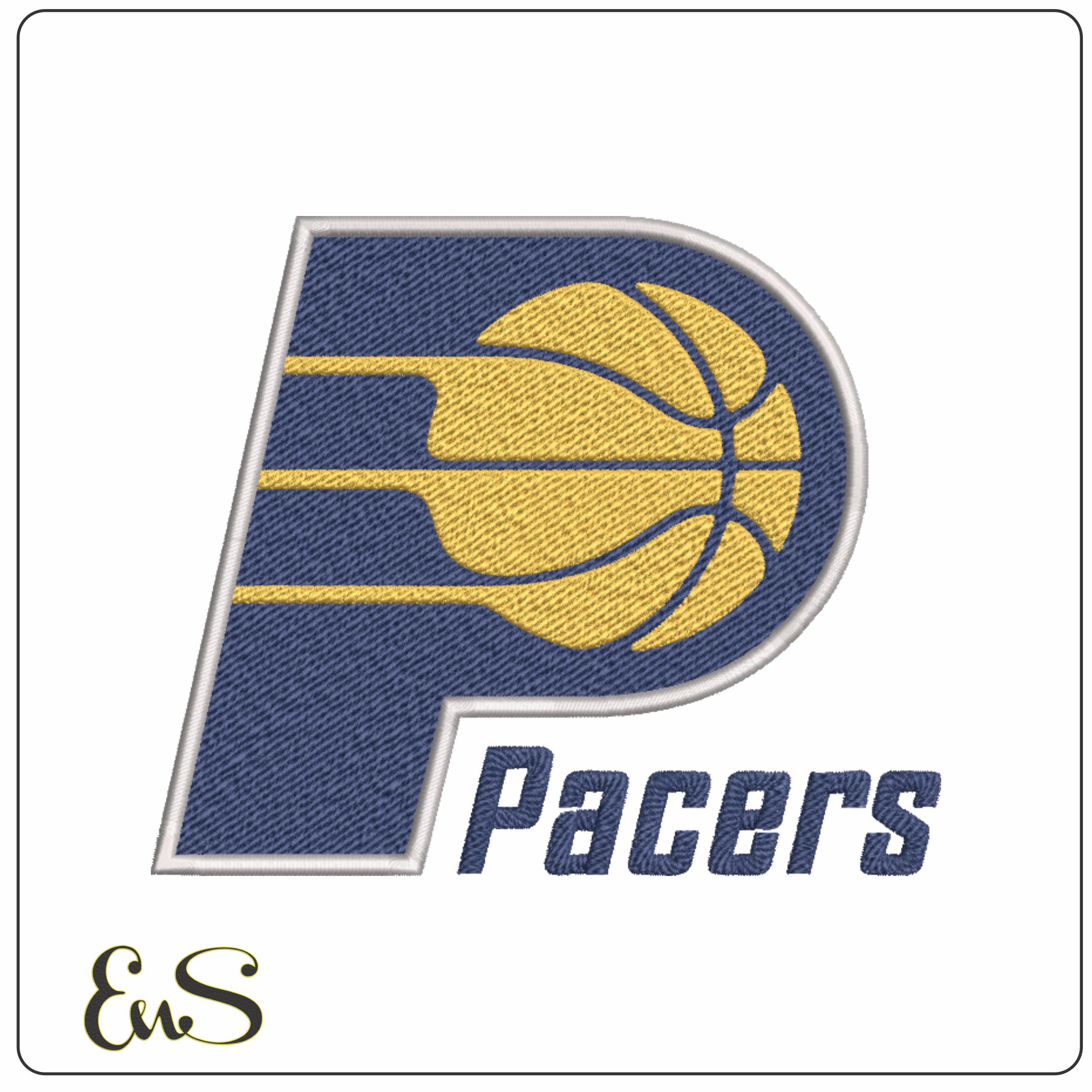 Indiana Pacers 2005 NBA Logo  embroidery design -Gainbridge Fieldhouse Arena- embroidery  machine pattern embroidery file - instant download