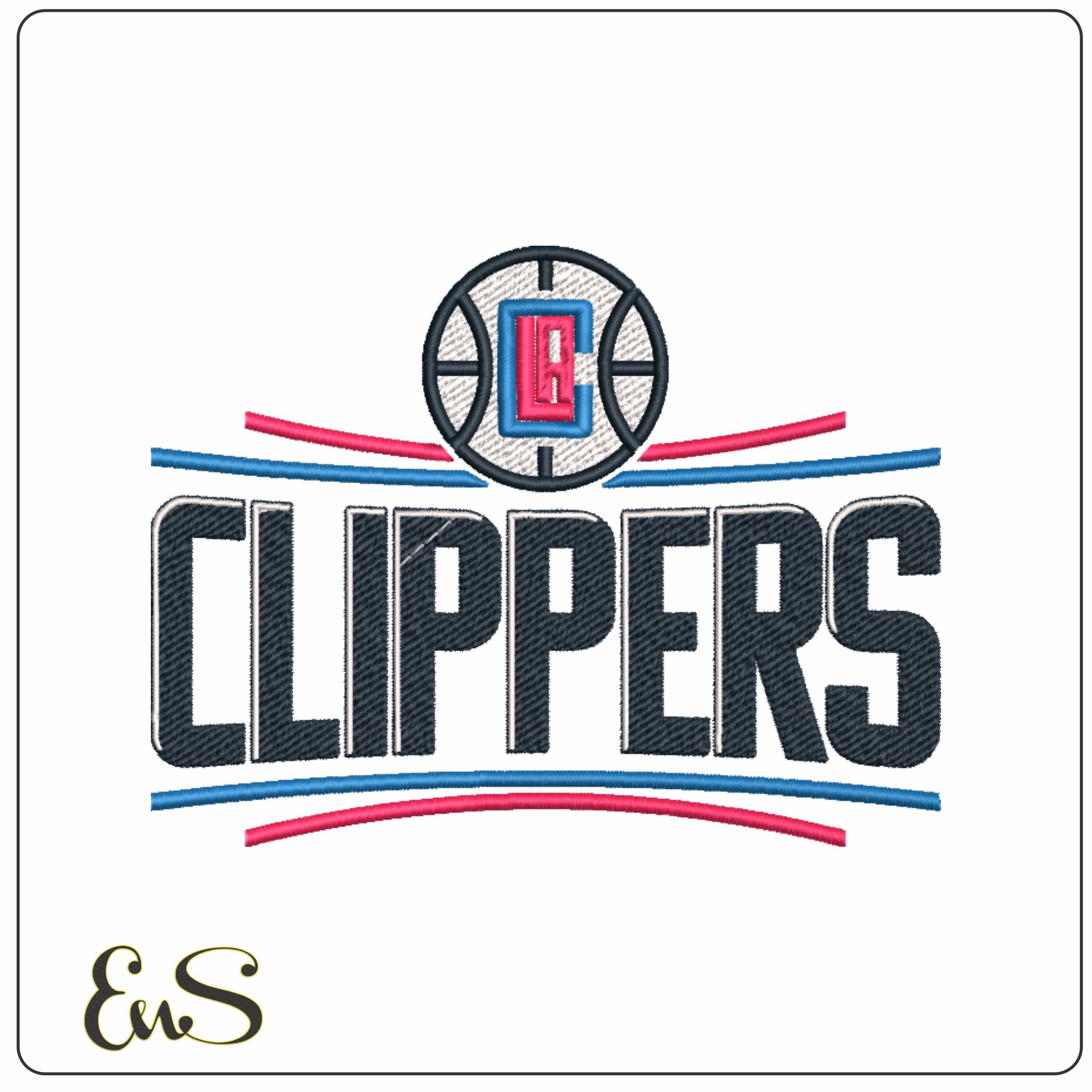 Los Angeles Clippers 2005 NBA Logo  embroidery design -Crypto.com Arena- embroidery  machine pattern embroidery file - instant download