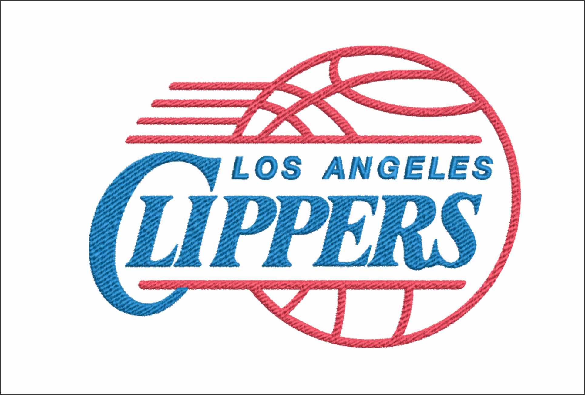 Los Angeles Clippers 1984 Logo Embroidery Design