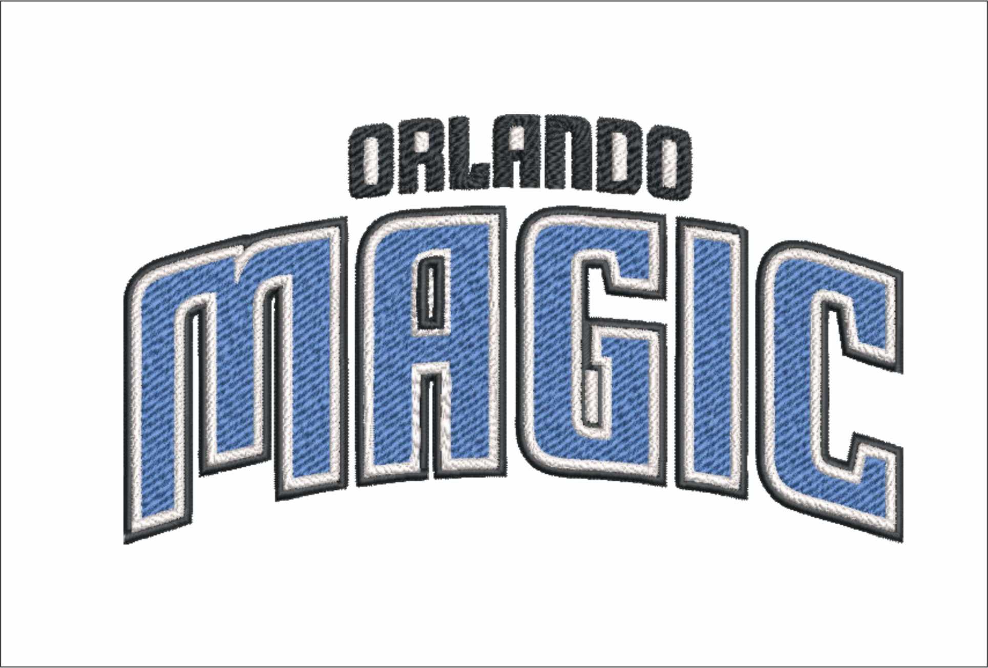 Orlando Magic Logo Embroidery Design