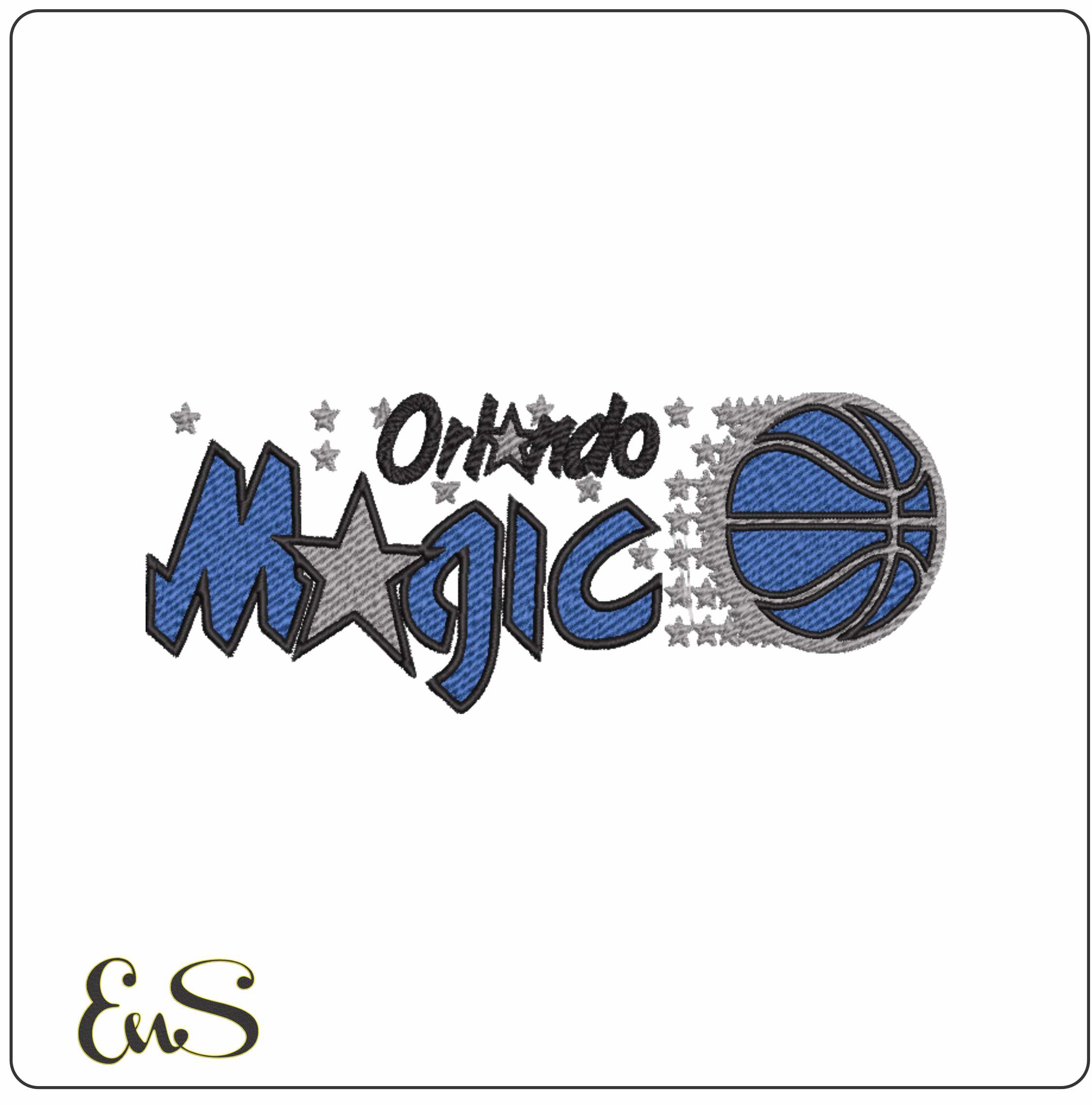 Orlando Magic 1989 NBA Logo  embroidery design -Kia Center Arena- embroidery  machine pattern embroidery file - instant download