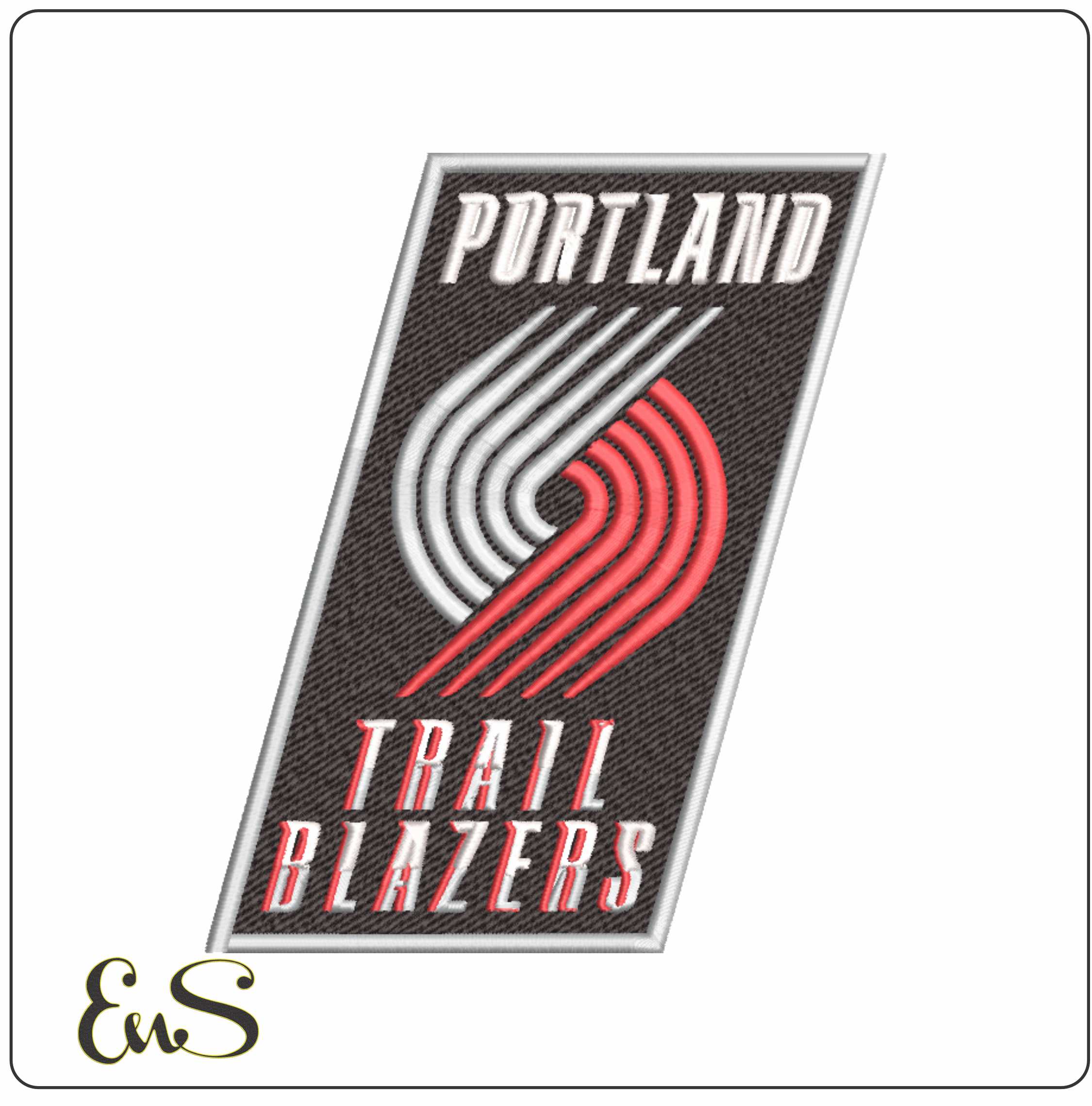 Portland Trail Blazers 2004 NBA Logo embroidery design -Moda Center Arena- embroidery machine pattern embroidery file - instant download