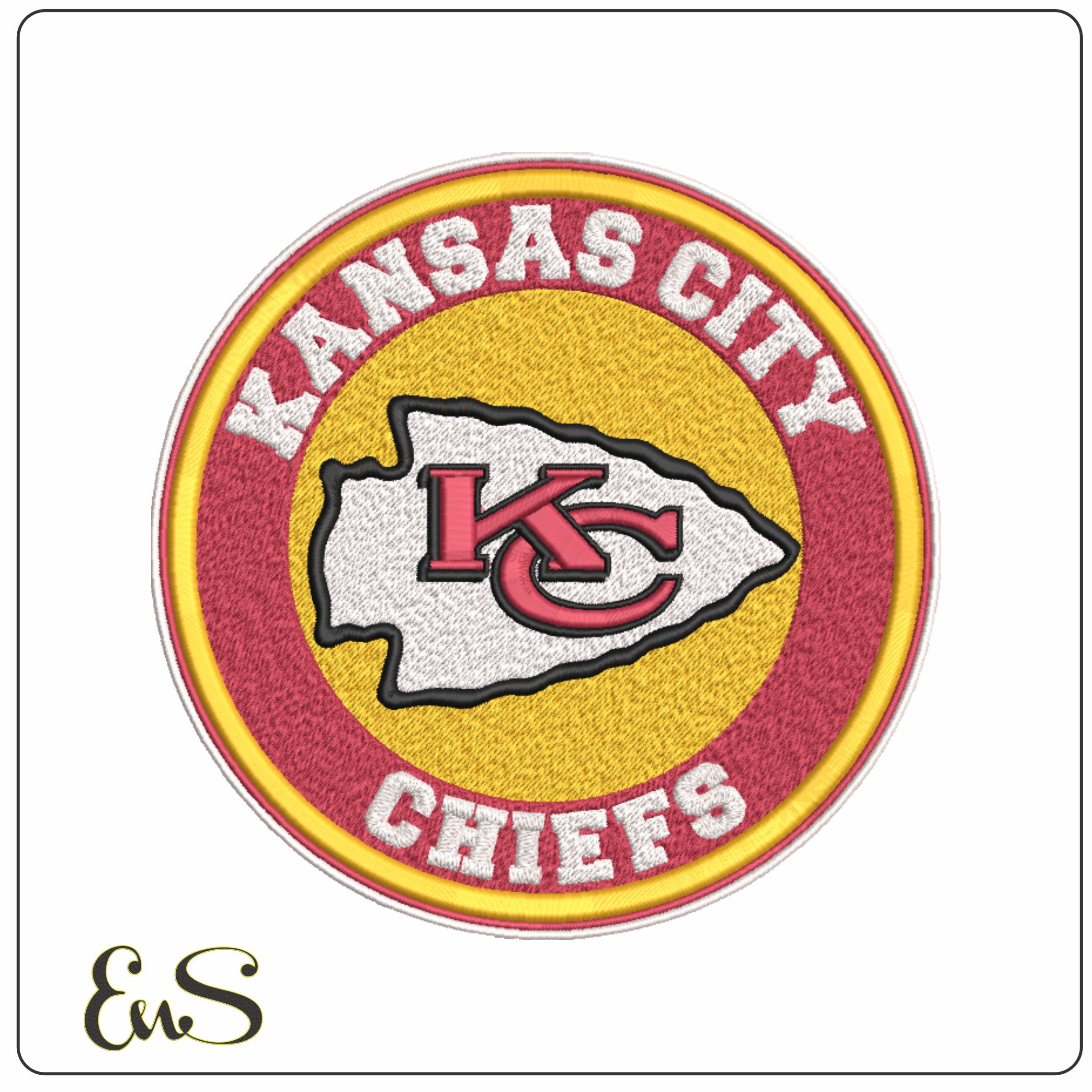 Kansas City Chiefs Arrowhead Emblem Embroidery Design