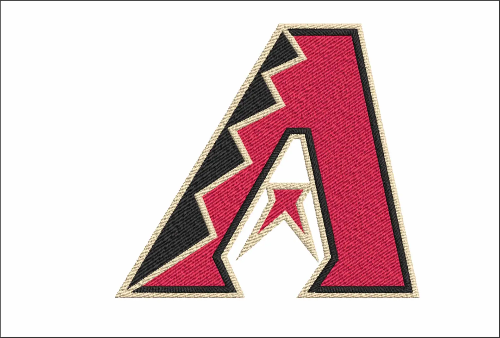 Arizona Diamondbacks Current - Major league Baseball logo - MLB embroidery machine pattern embroidery file - instant download