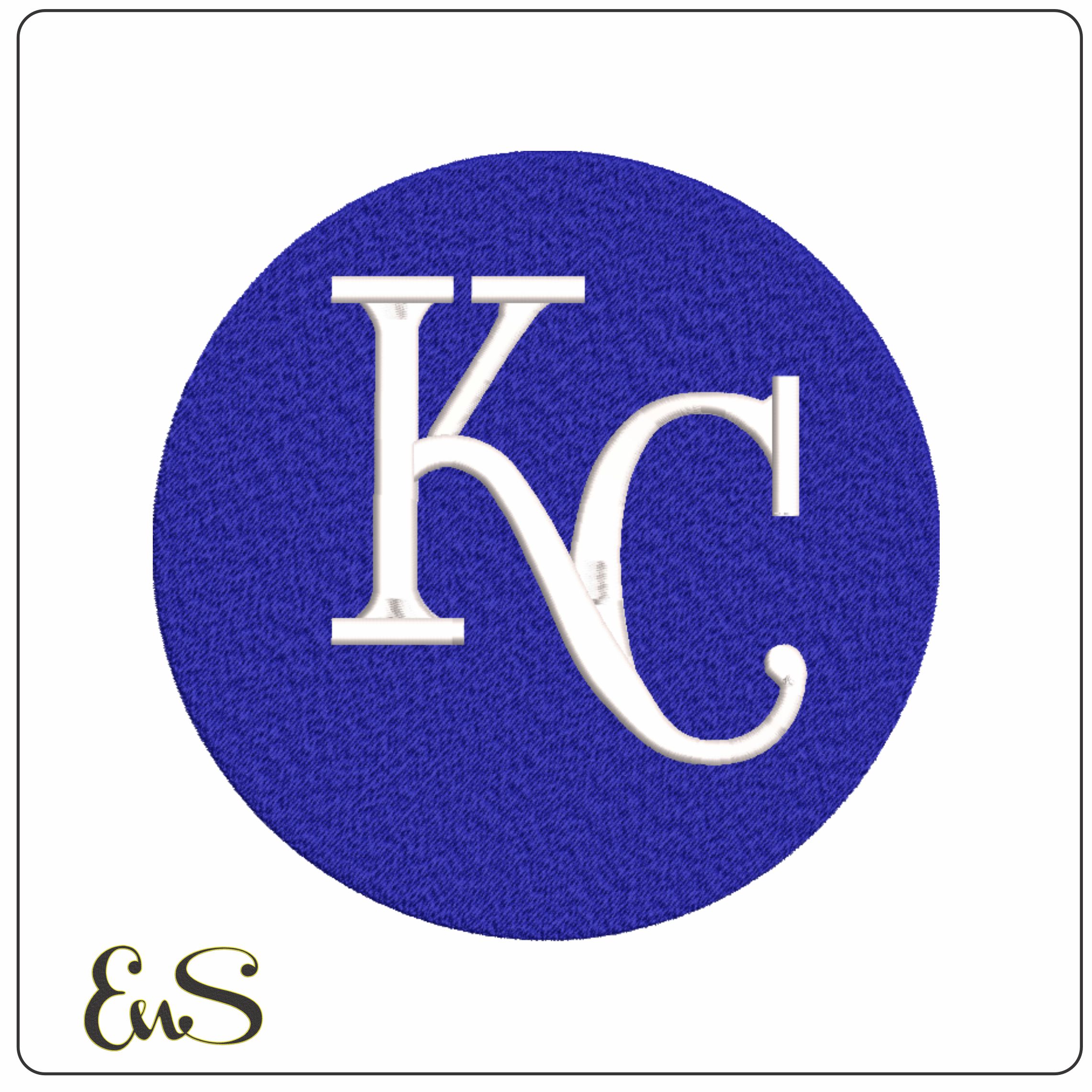 Kansas City Royals Emblem machine embroidery design