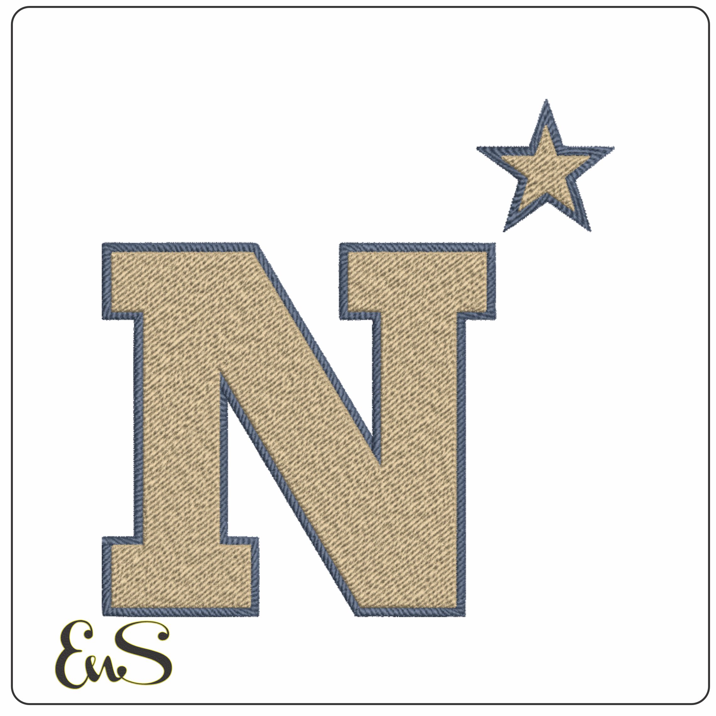 Navy Midshipmen Logo without Name Embroidery Design