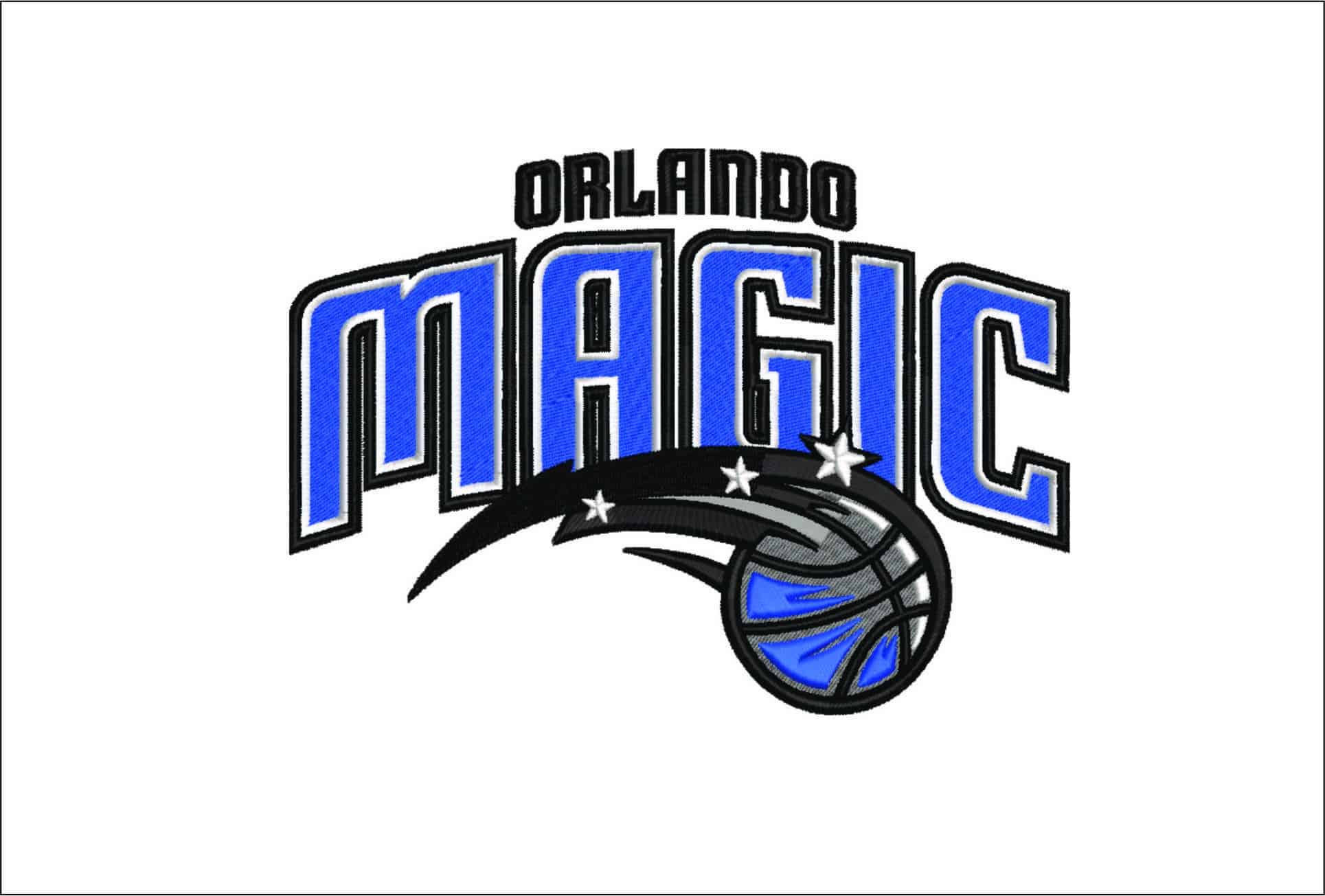 Orlando Magic- Elegant embroidery design file - instant download