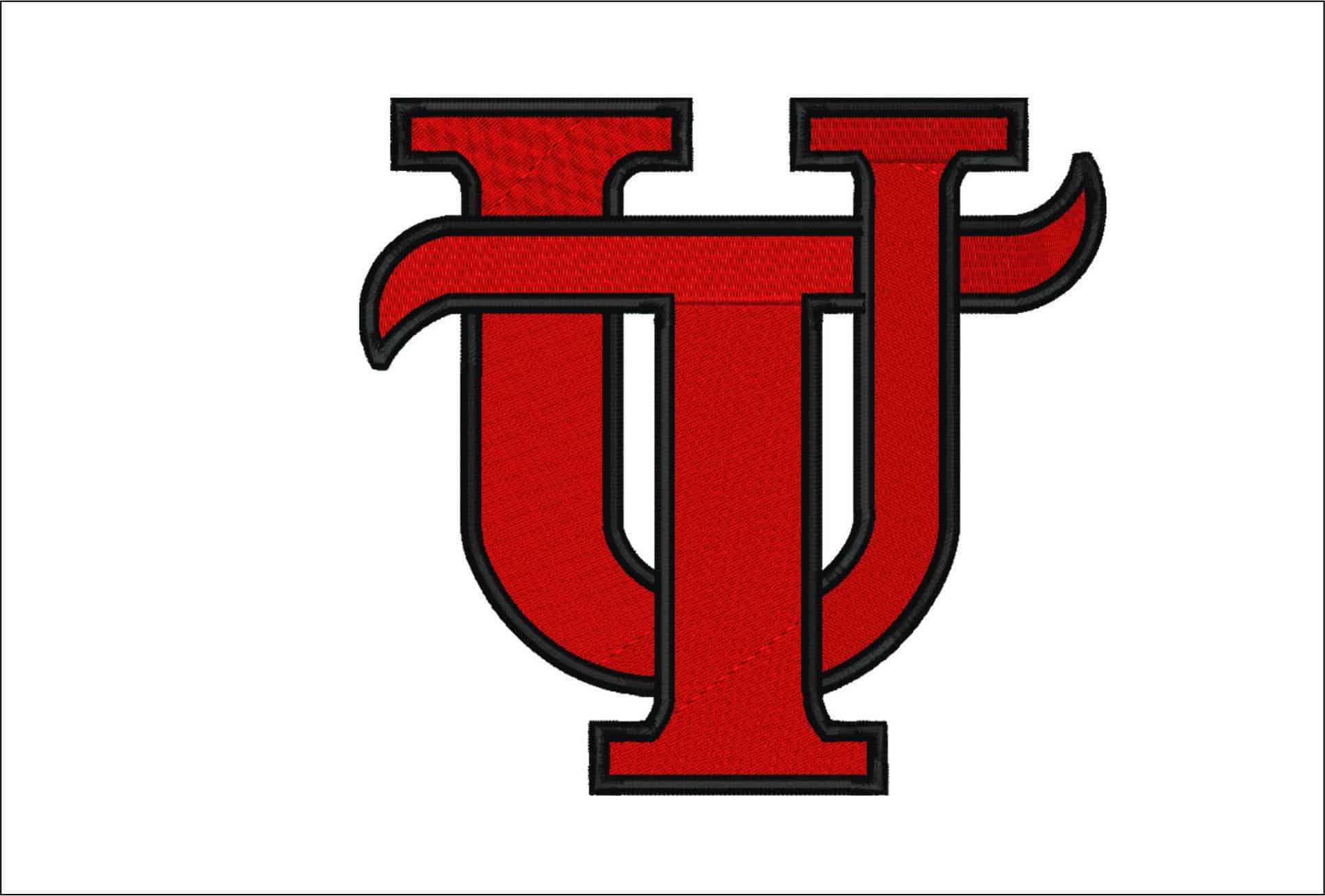 University of Tampa Spartans UT Logo Embroidery Design