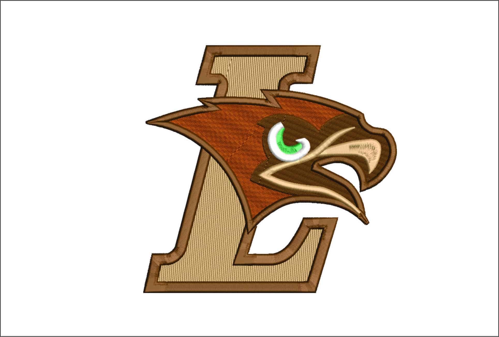 Lehigh Mountain Hawks Logo without Name Embroidery Design