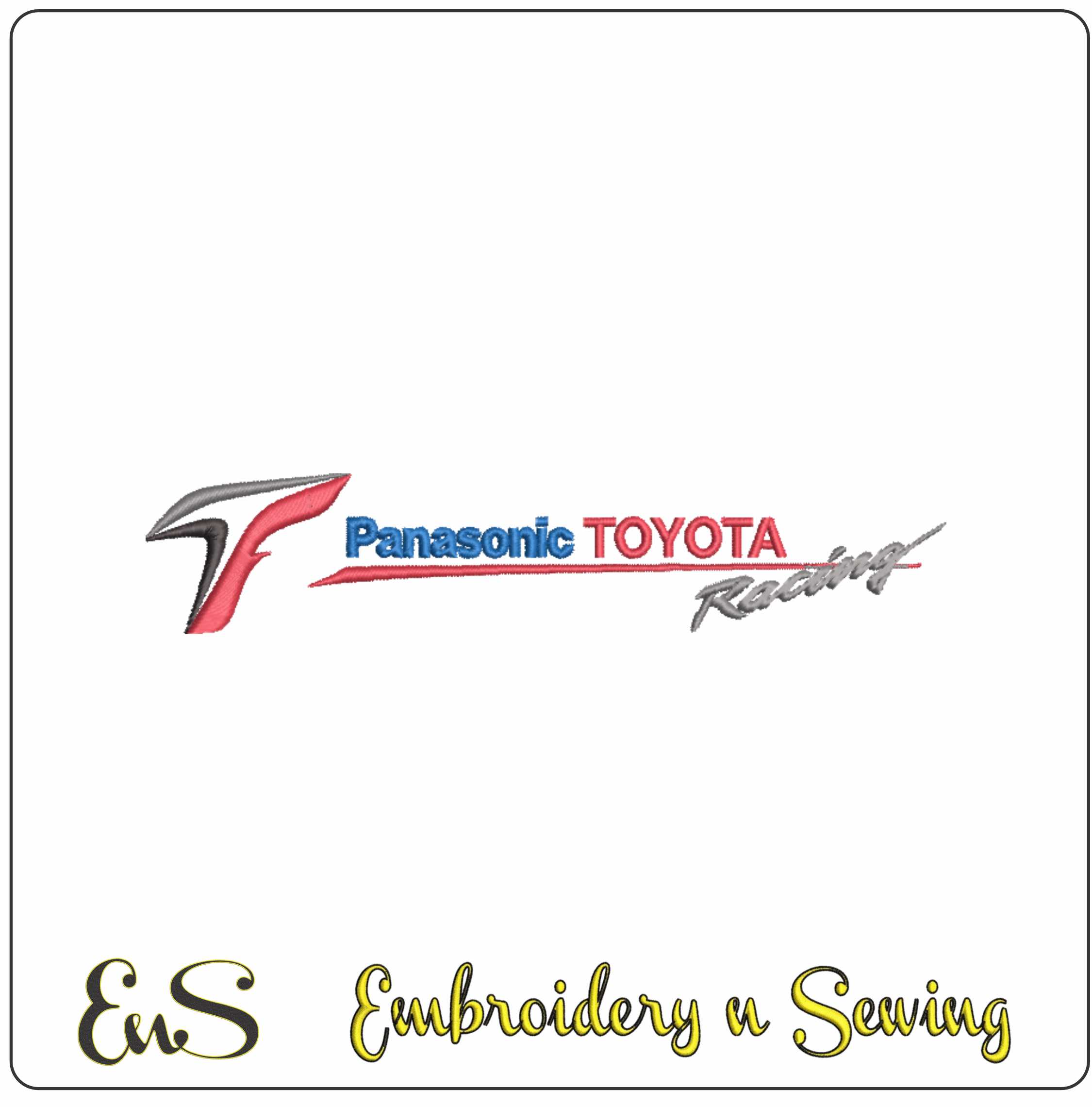 Toyota Formula 1 Team Logo Embroidery Design