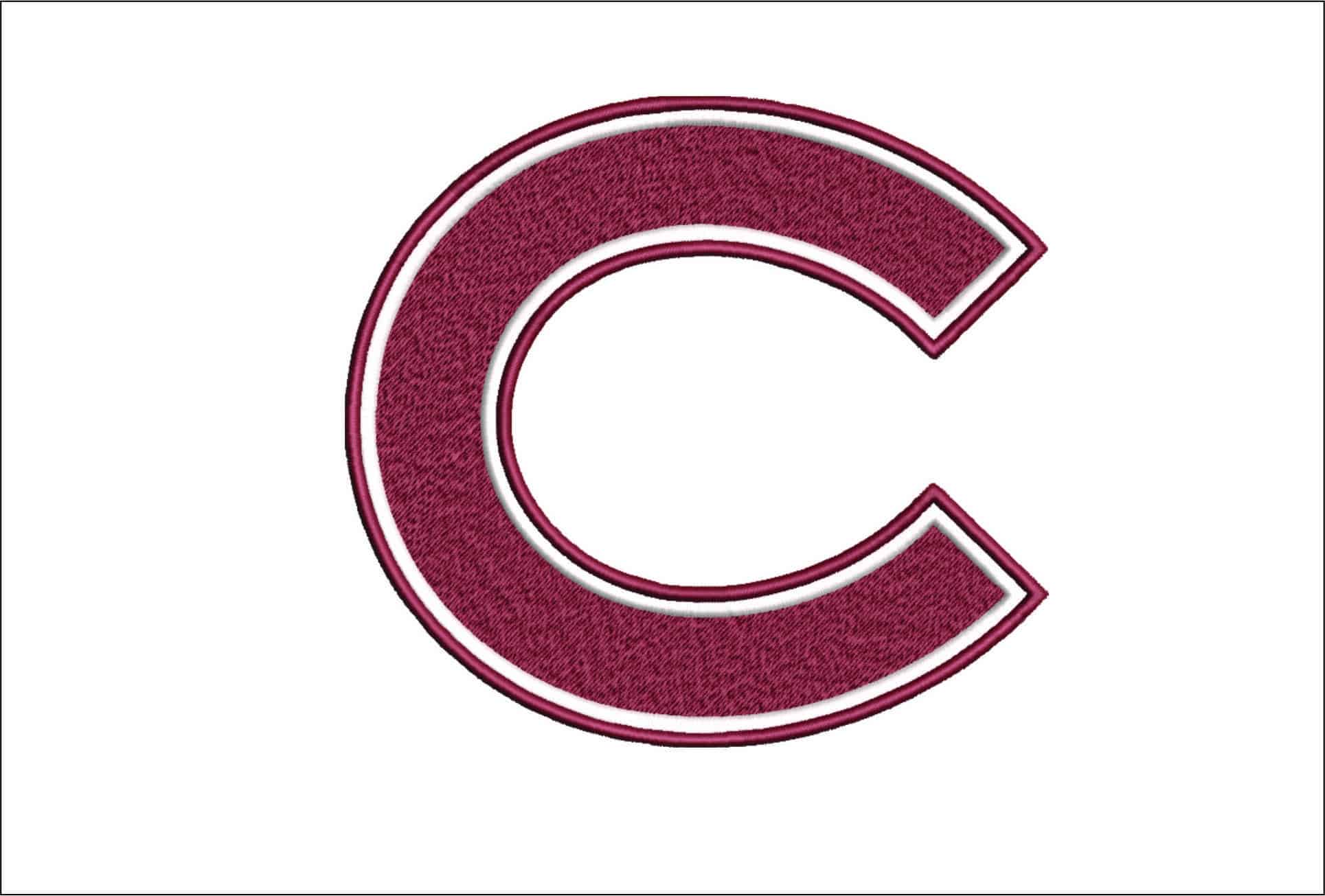 Colgate Raiders Logo Embroidery Design