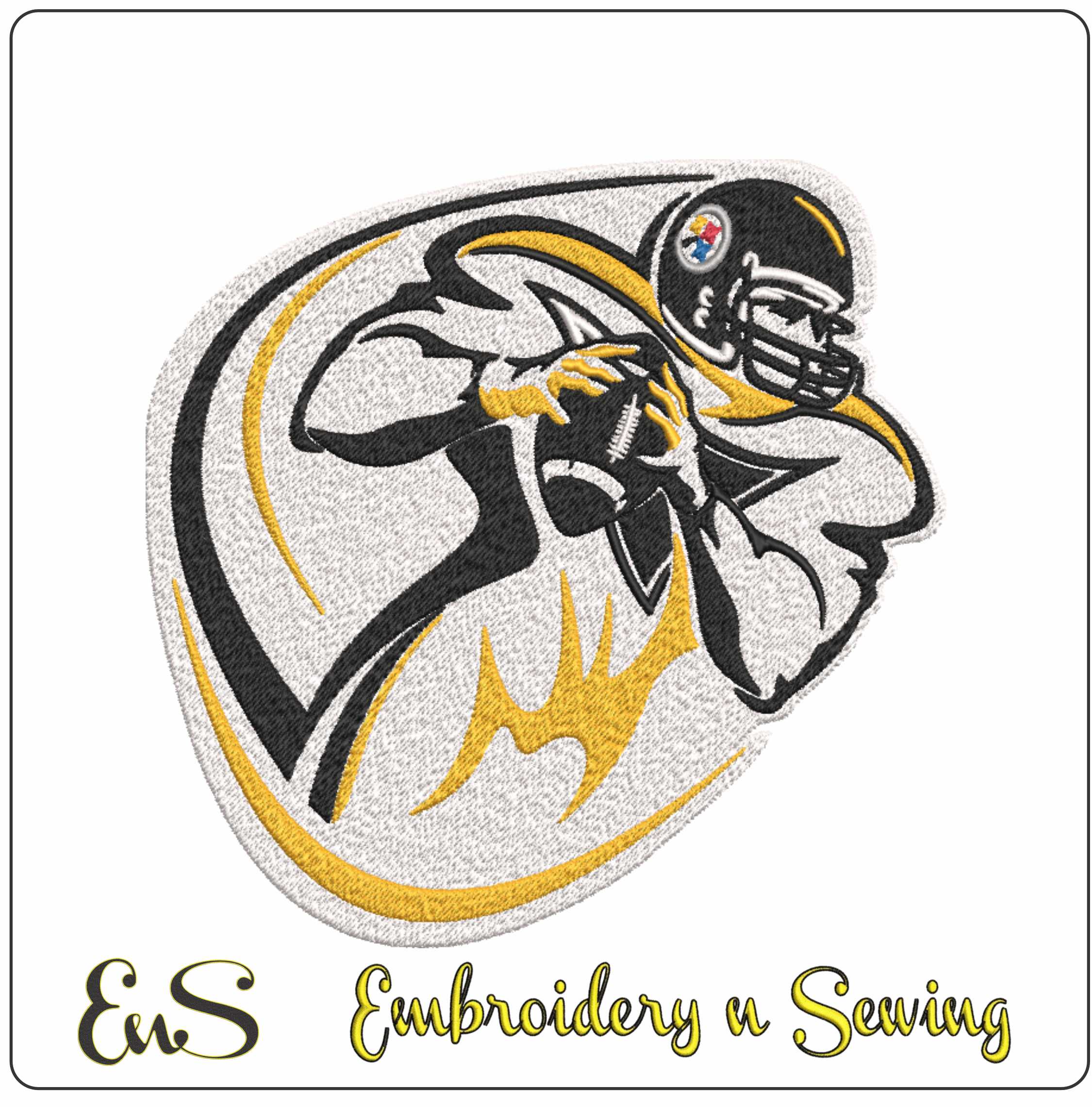 Steelers Quarterback Embroidery Design