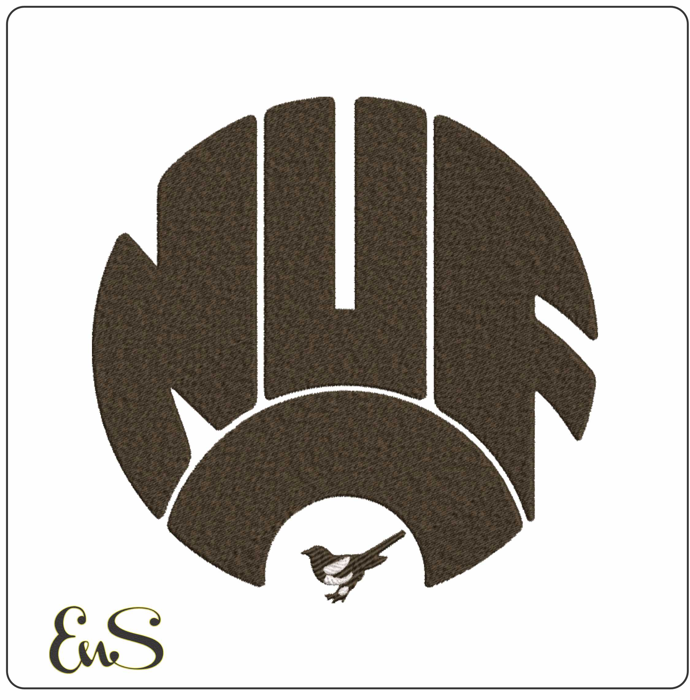 Nufc Logo machine embroidery design