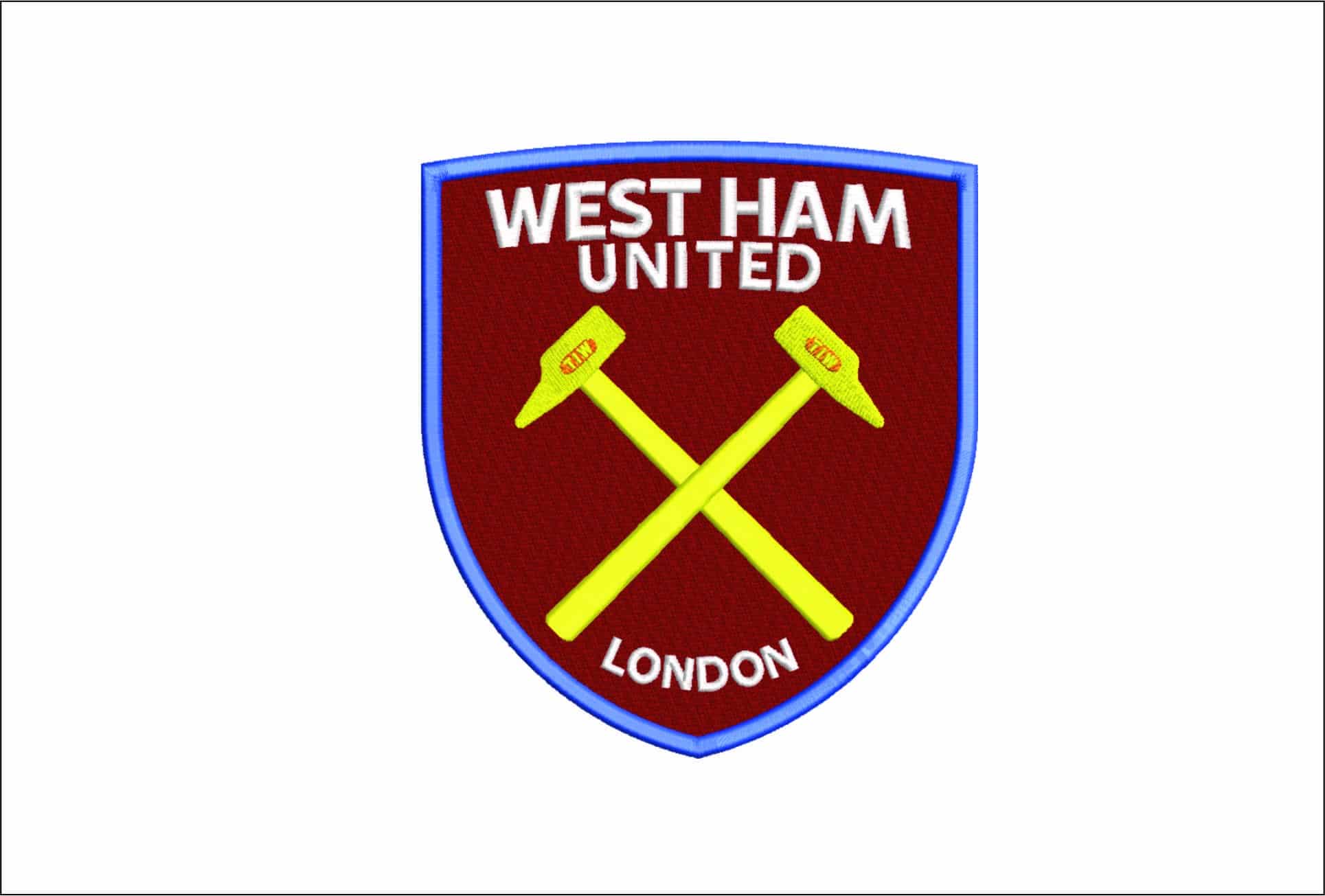 West Ham United Football Club-Elegant embroidery design file - instant download