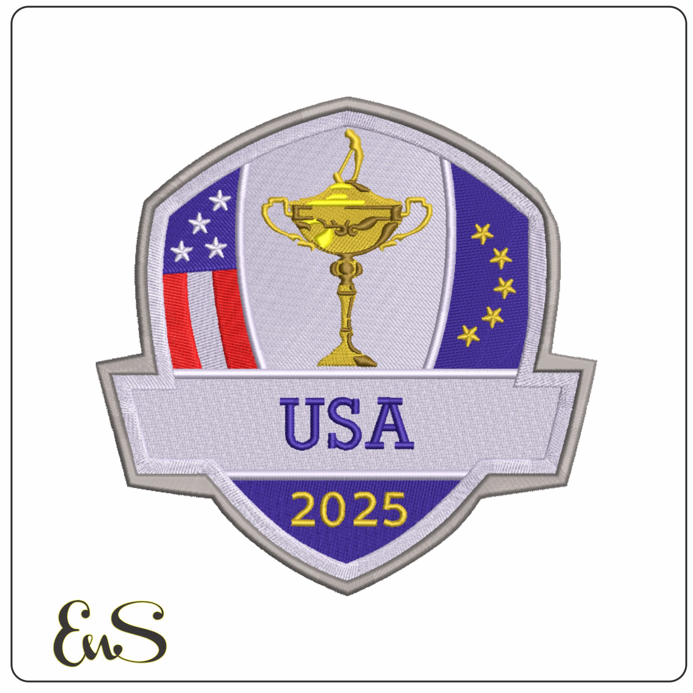 Ryder Cup 2025 - USA embroidery design - Bethpage Black September embroidery machine pattern embroidery file