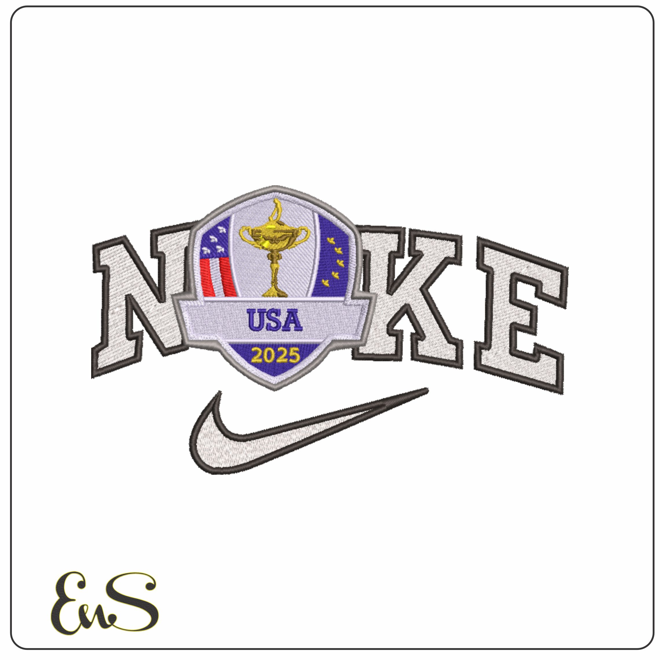 Nike Ryder Cup 2025 - USA embroidery design - Bethpage Black September embroidery machine pattern embroidery file