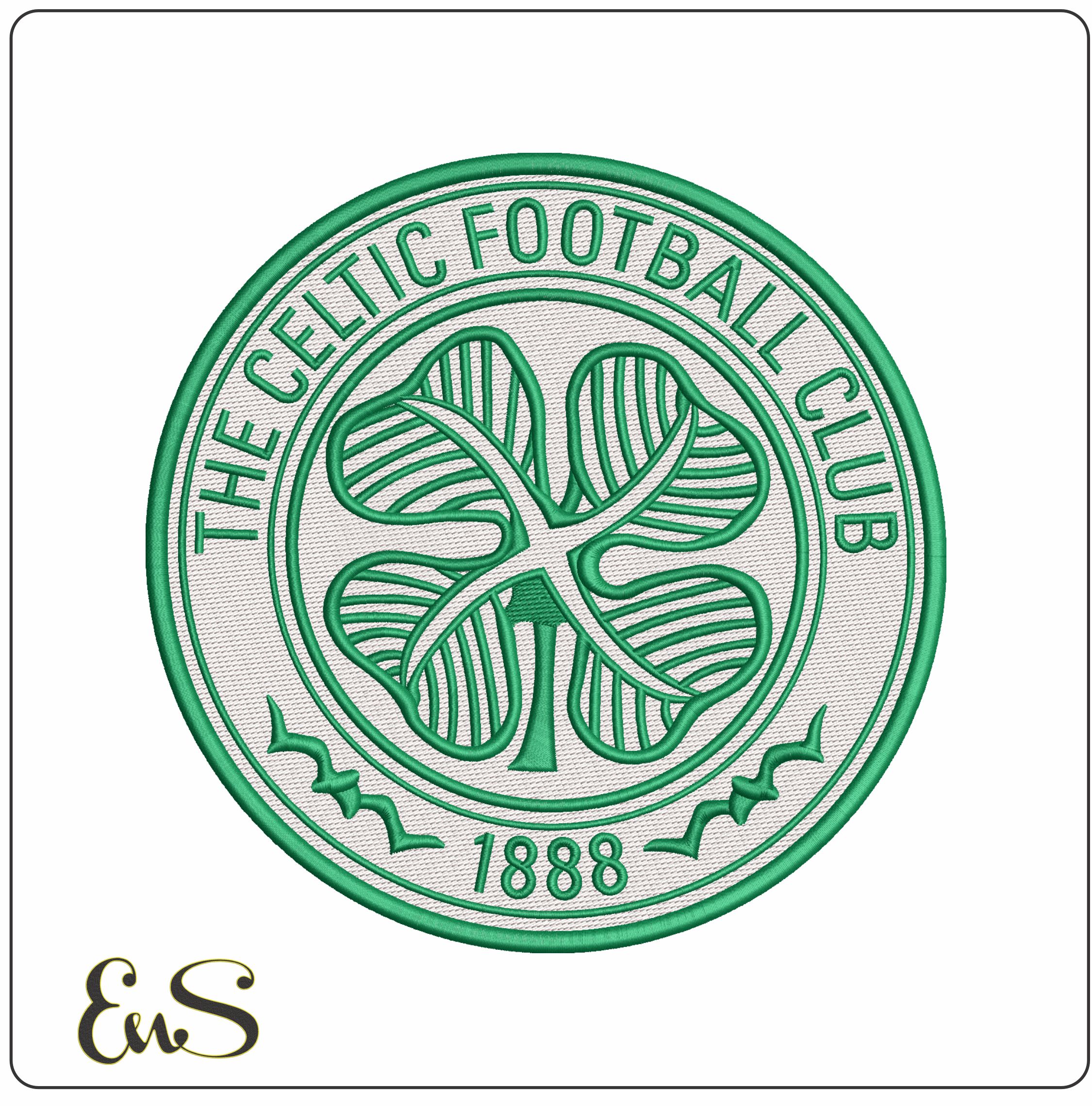 Celtic Football Club - Elegant embroidery design file - instant download