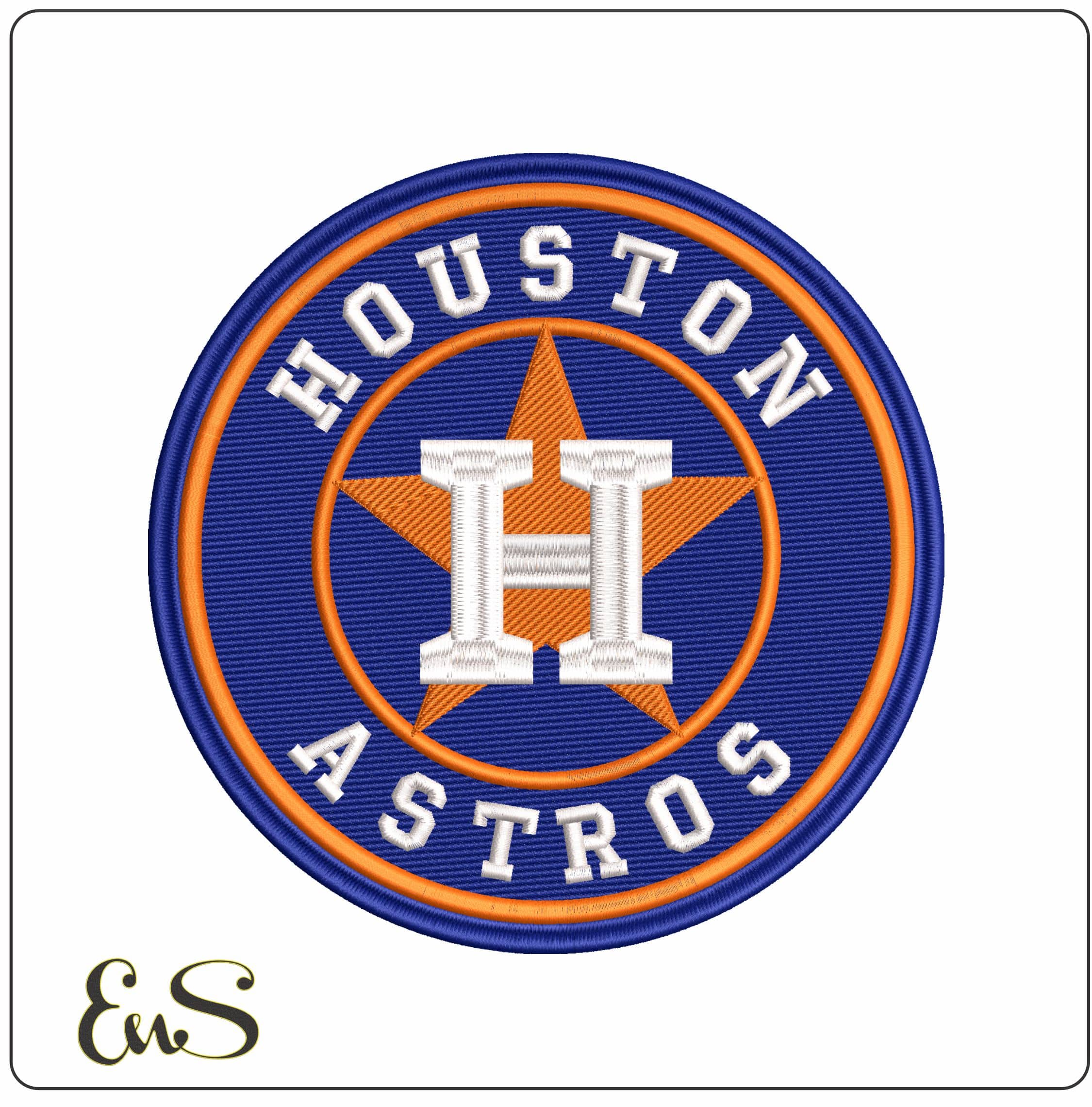 Houston ASTROS MLB - Elegant embroidery design file - instant download