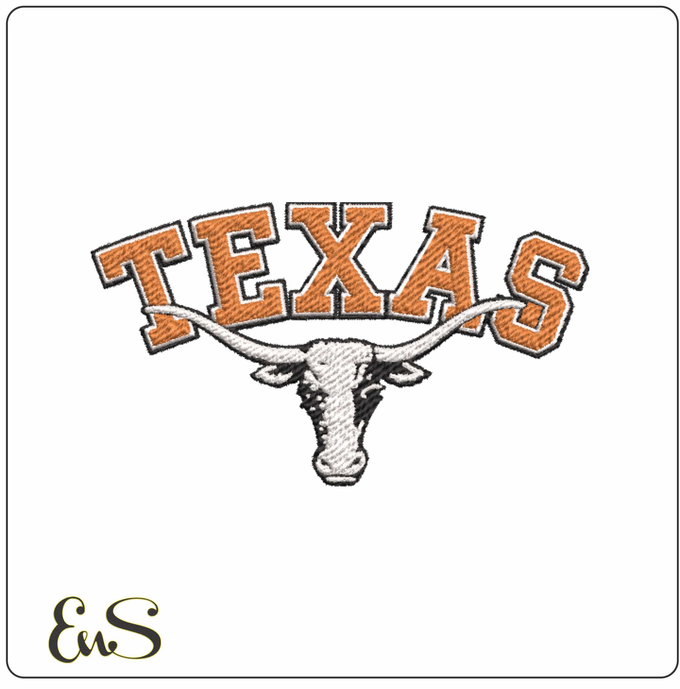 Texas Longhorns Varsity Logo Embroidery Design