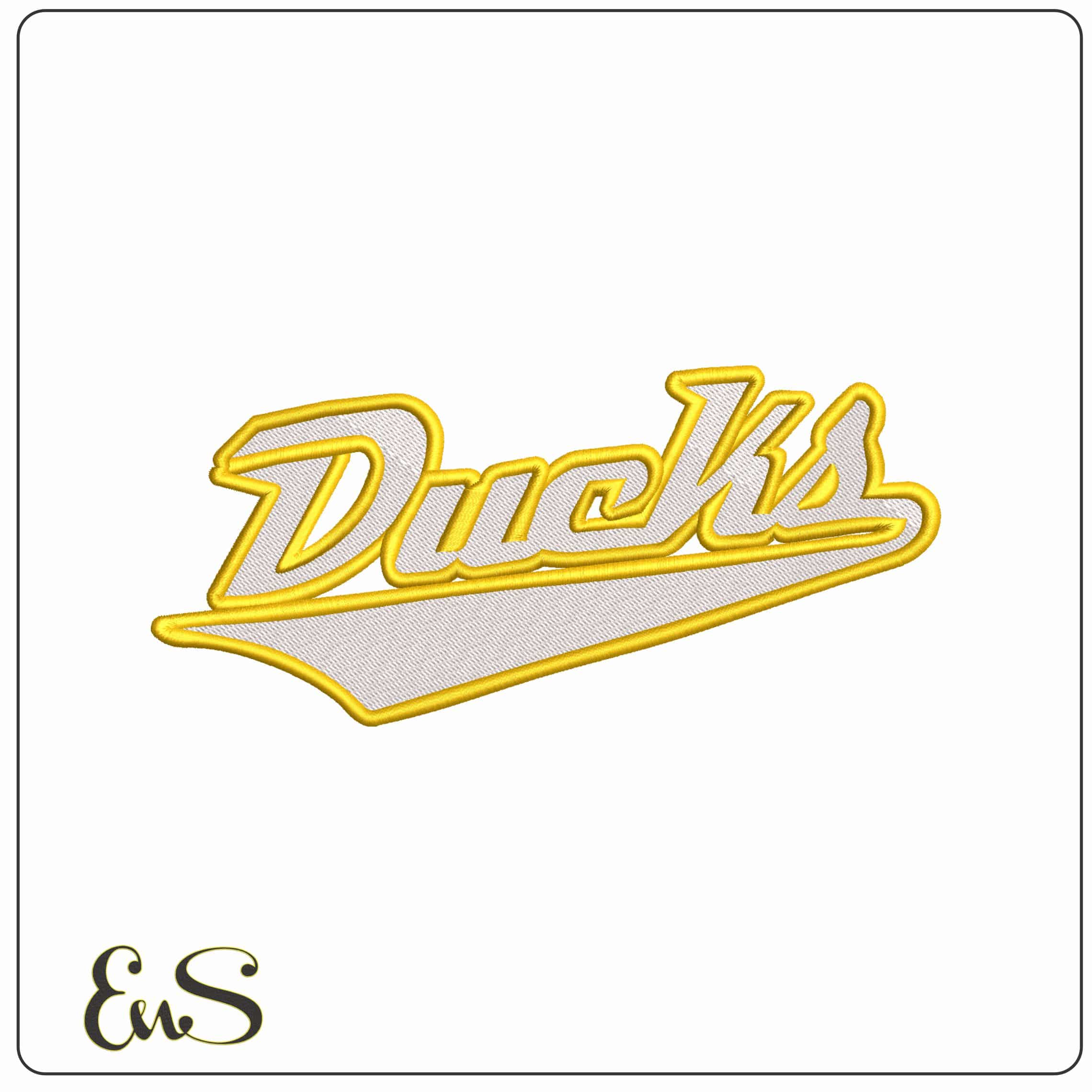 Oregon Ducks - Elegant embroidery design file - instant download