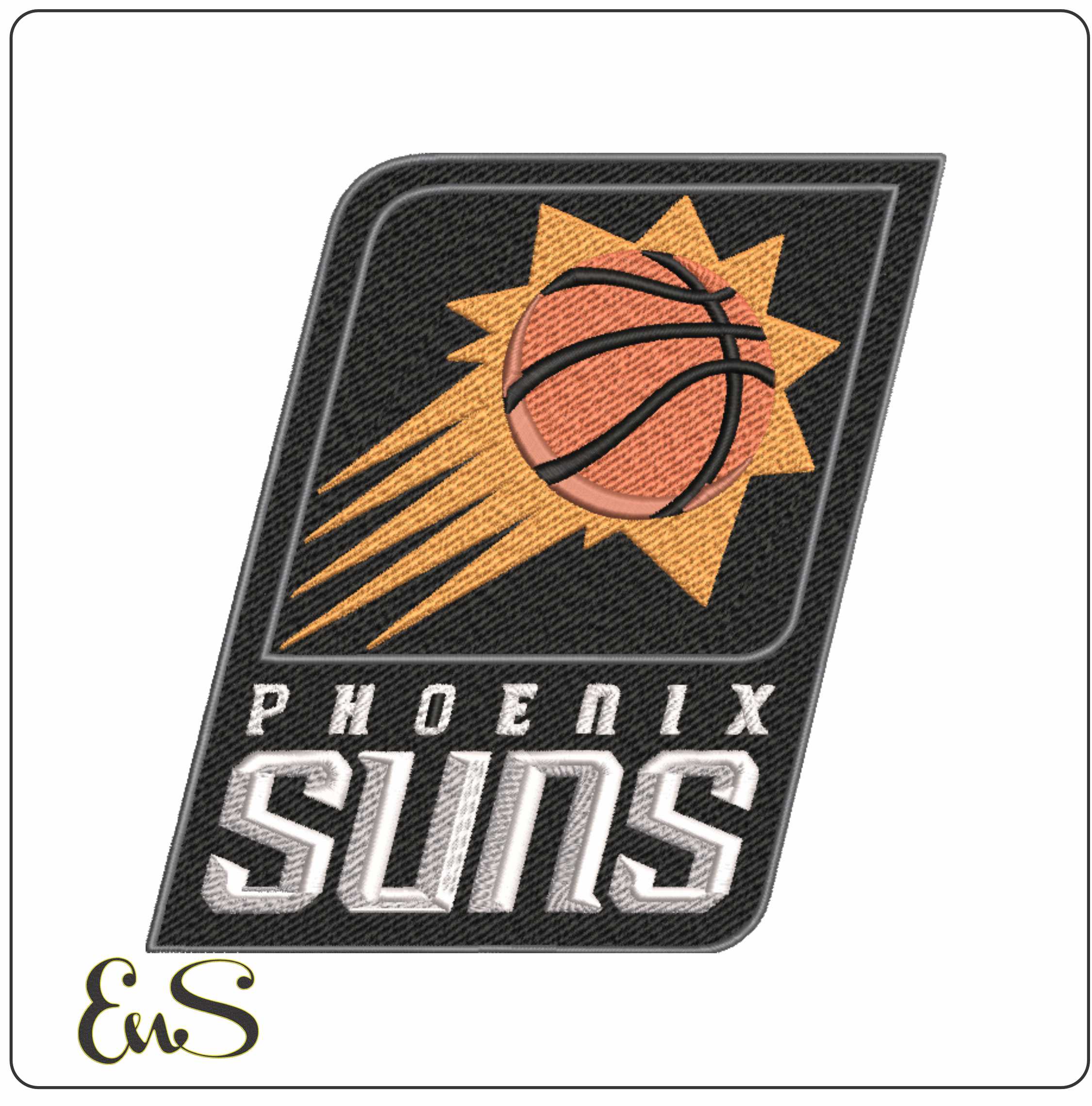 Phoenix Suns   - Elegant embroidery design file - instant download
