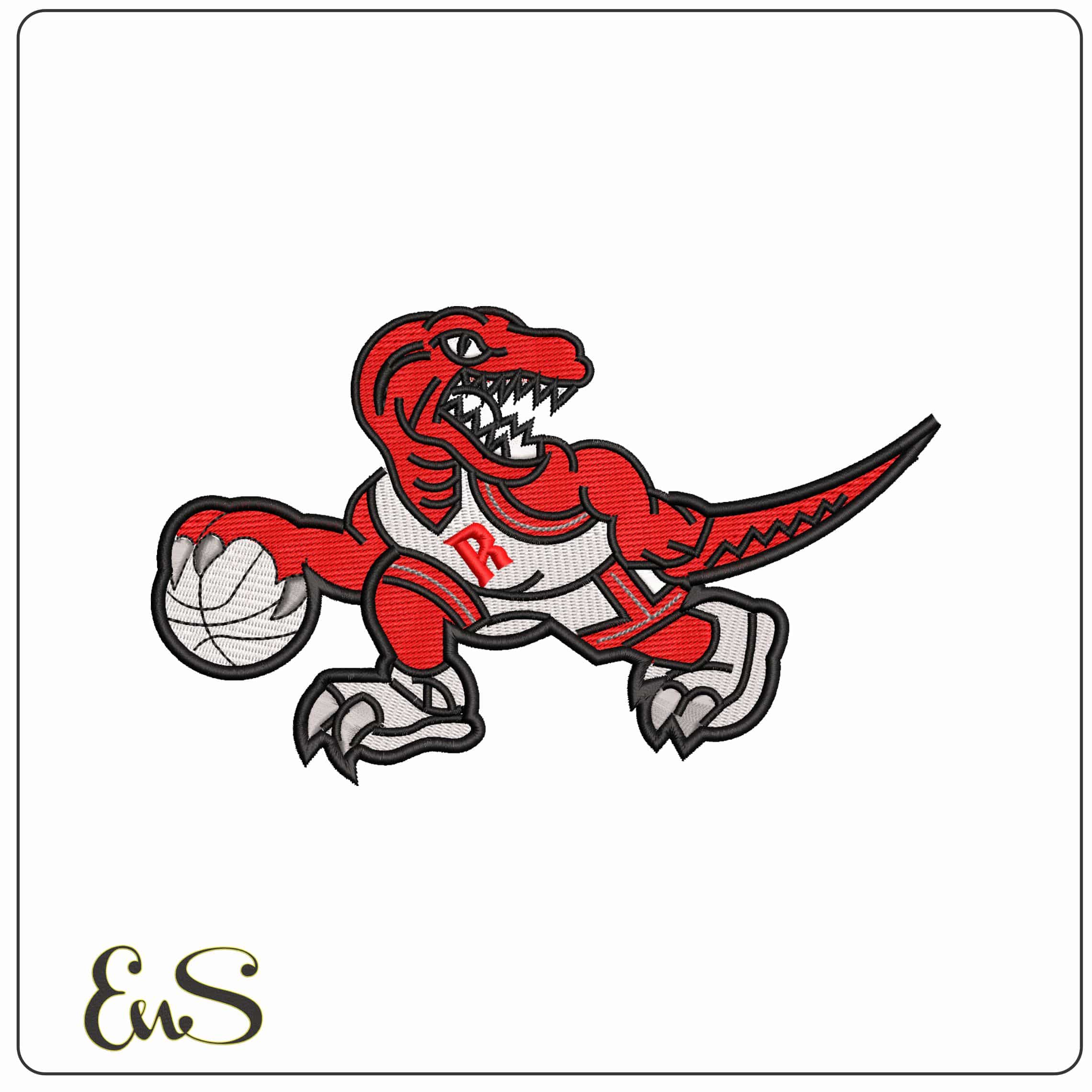 Toronto Raptor Logo - Elegant embroidery design file - instant download