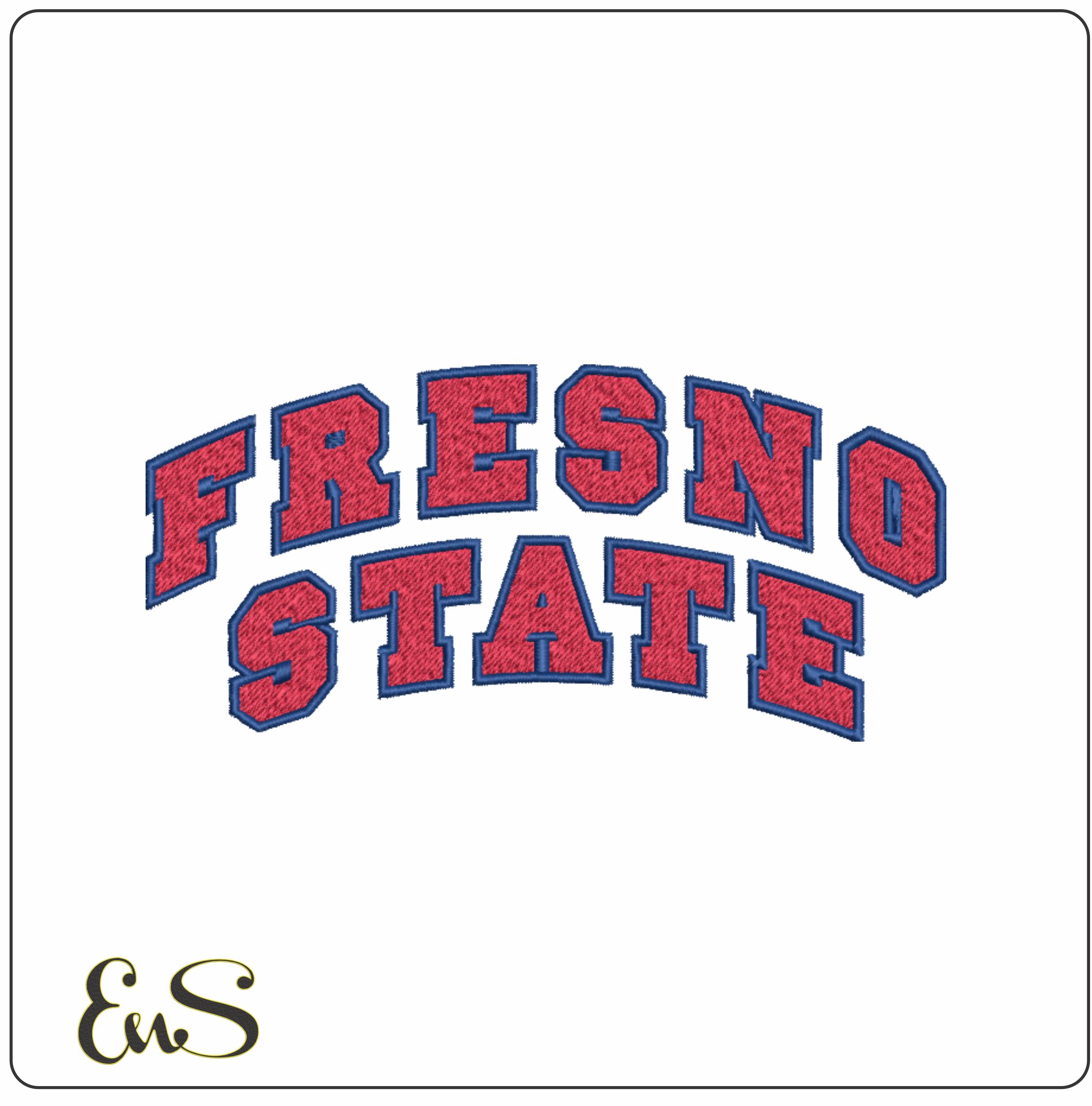 Fresno State Bulldogs Logo Embroidery Design