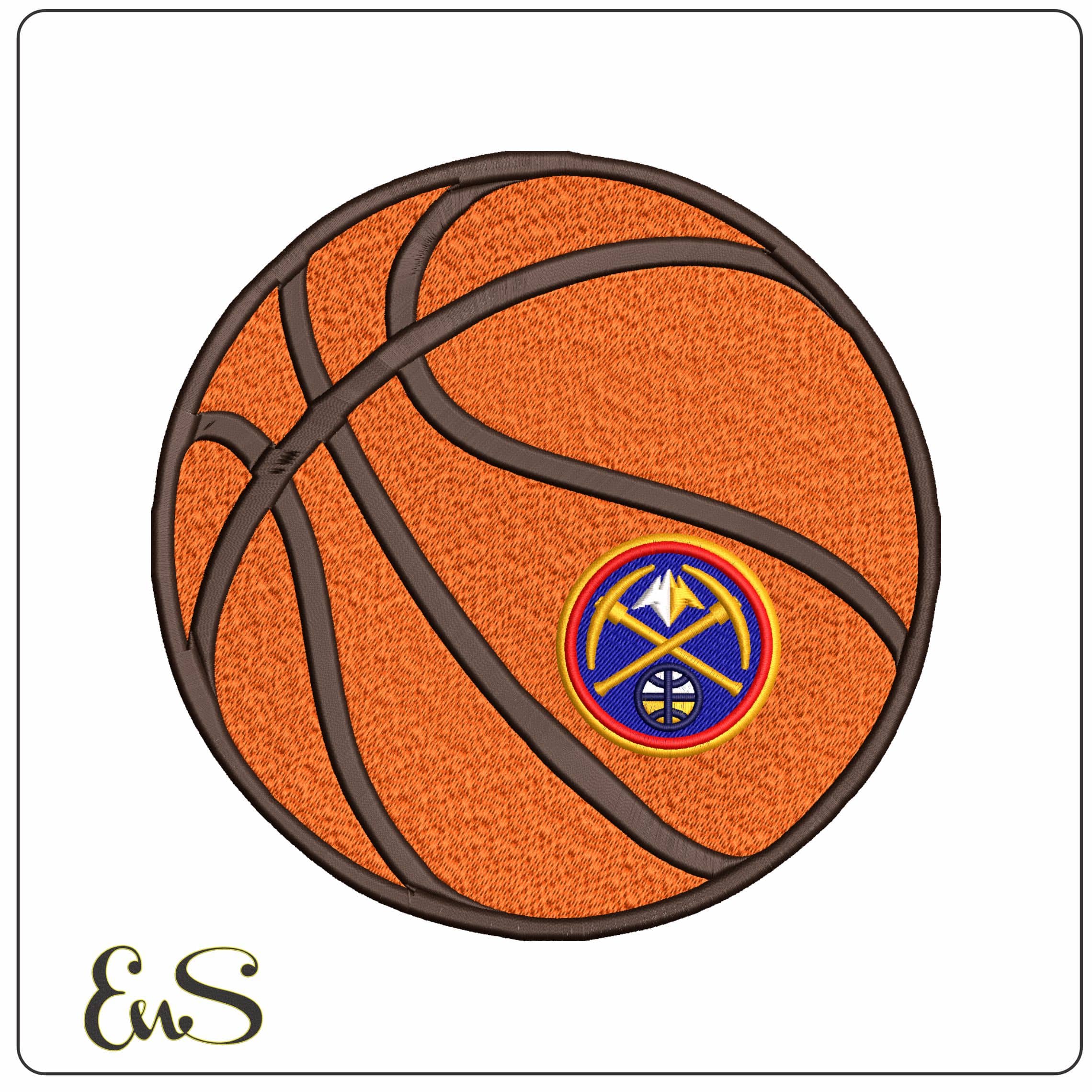 Denver Nuggets Basketball NBA - Elegant embroidery design file - instant download